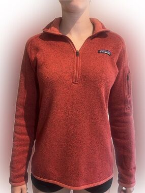 Patagonia Red Half-Zip Better Sweatet Pullover